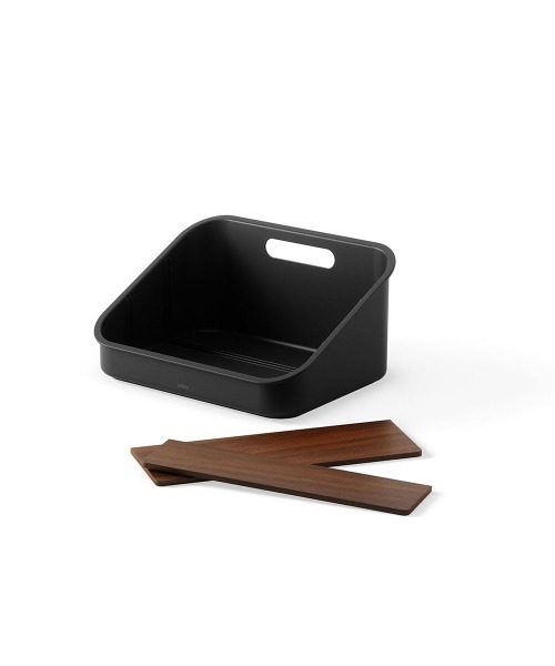 entre square（アントレスクエアー）の「UMBRA/ベルウッド パケットオーガナイザー スパイスラック コスメボックス ブラック/ウォルナット（キッチン収納・レディース・ブラック・ONE SIZE）」の6枚目の写真