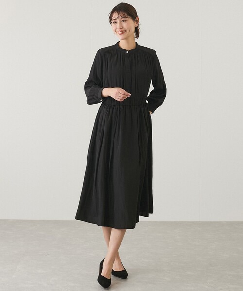 Jayro（ジャイロ）の「パウダーサテンワンピース（ワンピース・レディース・ライトグリーン/グレー系その他/ブラック/ネイビー・M）」の12枚目の写真