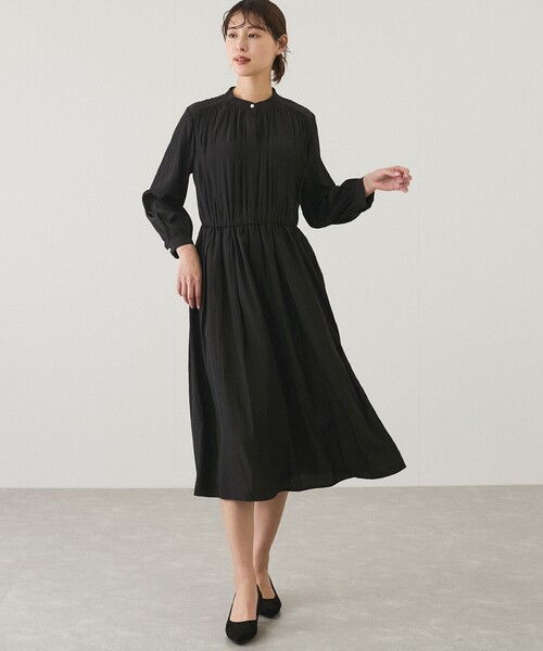 Jayro（ジャイロ）の「パウダーサテンワンピース（ワンピース・レディース・ライトグリーン/グレー系その他/ブラック/ネイビー・M）」の11枚目の写真