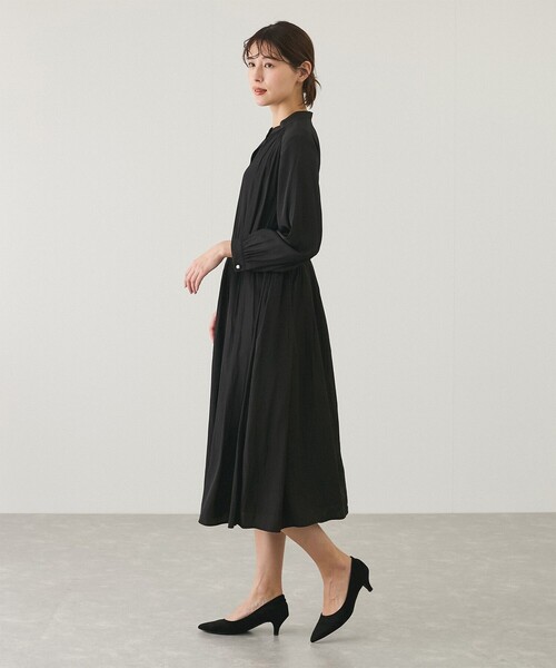 Jayro（ジャイロ）の「パウダーサテンワンピース（ワンピース・レディース・ライトグリーン/グレー系その他/ブラック/ネイビー・M）」の10枚目の写真