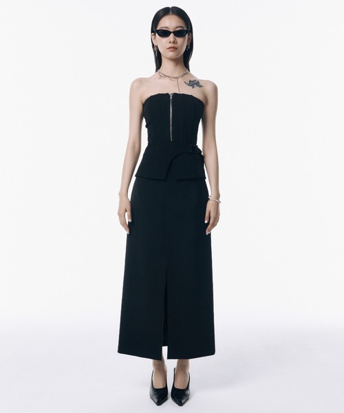 SLIT LAYERED LONGSKIRT/ジョゼムーン　josemoon セール】SLIT LAYERED LONGSKIRT/スリットレイヤードロング