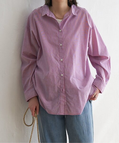 LBC（エルビーシー）の「ふんわり70コットン2WAYシャツ（シャツ/ブラウス・レディース・ホワイト/イエロー/オレンジ/ブルー/ピンク/セージグリーン・M）」の11枚目の写真