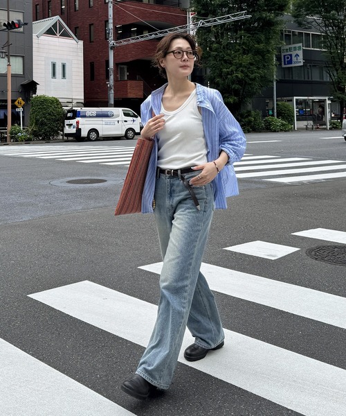 LBC（エルビーシー）の「ふんわり70コットン2WAYシャツ（シャツ/ブラウス・レディース・ホワイト/イエロー/オレンジ/ブルー/ピンク/セージグリーン・M）」の22枚目の写真