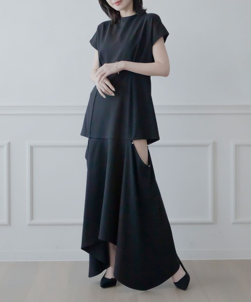 ワンピース QUUU qumerry.」 長袖ワンピース MEDIUM ライトホワイト レディース