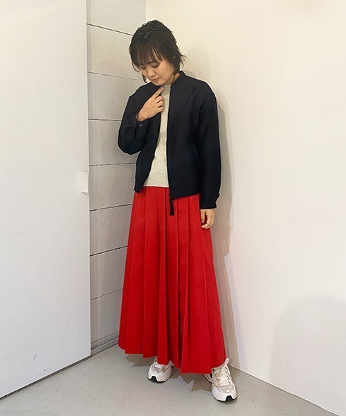 R-ISM(リズム)の「【洗える】シアーブルゾン(ブルゾン・レディース・オフホワイト/ブラック・2/4)」の16枚目の写真