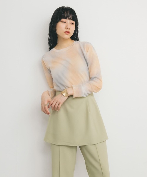 KBF(ケイビーエフ)の「シアーマーブルニット(ニット/セーター・レディース・オレンジ系その他/ピンク系その他/ブルー系その他・ONE)」の7枚目の写真