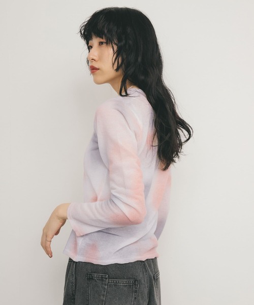 KBF(ケイビーエフ)の「シアーマーブルニット(ニット/セーター・レディース・オレンジ系その他/ピンク系その他/ブルー系その他・ONE)」の13枚目の写真