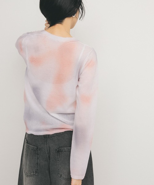 KBF(ケイビーエフ)の「シアーマーブルニット(ニット/セーター・レディース・オレンジ系その他/ピンク系その他/ブルー系その他・ONE)」の14枚目の写真