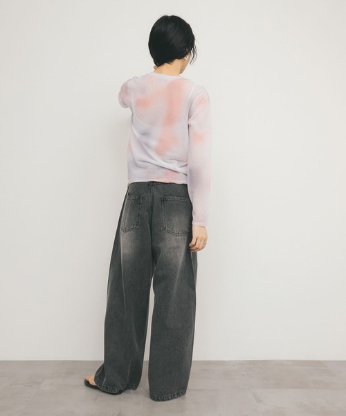 KBF(ケイビーエフ)の「シアーマーブルニット(ニット/セーター・レディース・オレンジ系その他/ピンク系その他/ブルー系その他・ONE)」の16枚目の写真