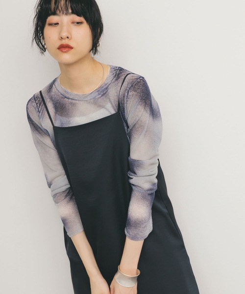 KBF(ケイビーエフ)の「シアーマーブルニット(ニット/セーター・レディース・オレンジ系その他/ピンク系その他/ブルー系その他・ONE)」の17枚目の写真