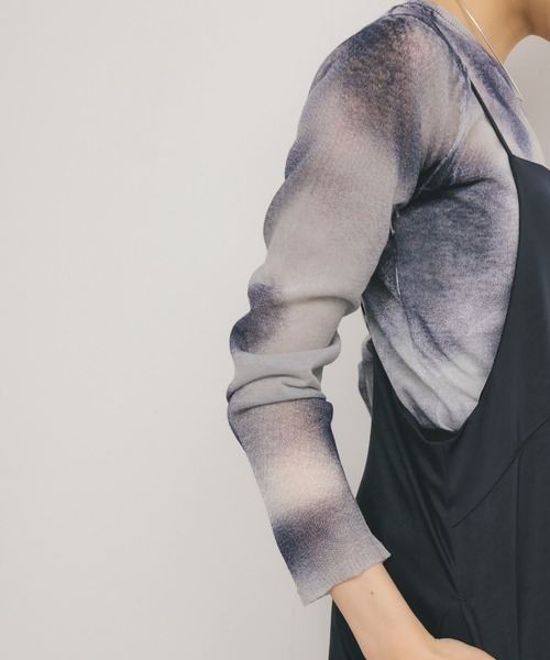 KBF(ケイビーエフ)の「シアーマーブルニット(ニット/セーター・レディース・オレンジ系その他/ピンク系その他/ブルー系その他・ONE)」の21枚目の写真