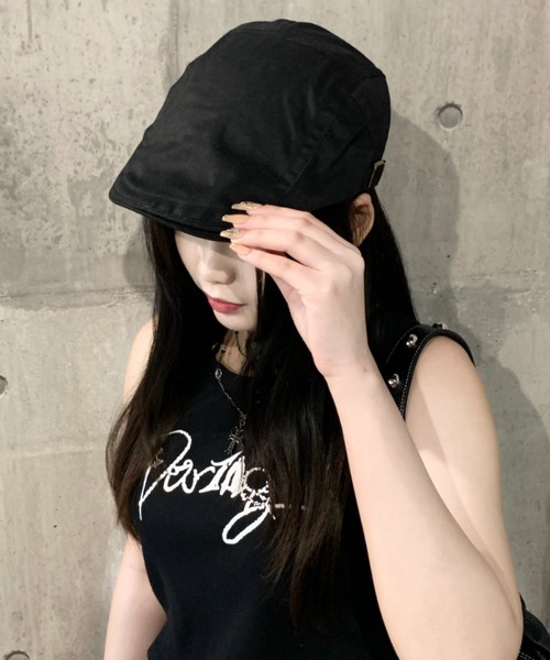 lilful（リルフル）の「シンプルデザインハンチングハット（ハンチング/ベレー帽・レディース・ホワイト/ブラック/ベージュ・F）」の7枚目の写真