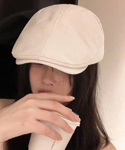 lilful（リルフル）の「シンプルデザインハンチングハット（ハンチング/ベレー帽・レディース・ホワイト/ブラック/ベージュ・F）」の13枚目の写真