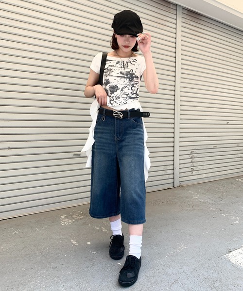 lilful（リルフル）の「シンプルデザインハンチングハット（ハンチング/ベレー帽・レディース・ホワイト/ブラック/ベージュ・F）」の14枚目の写真