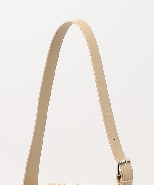 BEAUTY&YOUTH UNITED ARROWS(ビューティーアンドユースユナイテッドアローズ)の「レザーライク×メッシュ コンビ ショルダーバッグ(ショルダーバッグ・レディース・ベージュ/ブラック・FREE)」の11枚目の写真