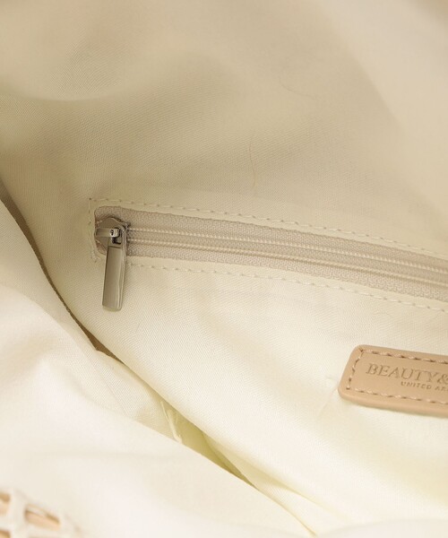 BEAUTY&YOUTH UNITED ARROWS(ビューティーアンドユースユナイテッドアローズ)の「レザーライク×メッシュ コンビ ショルダーバッグ(ショルダーバッグ・レディース・ベージュ/ブラック・FREE)」の15枚目の写真