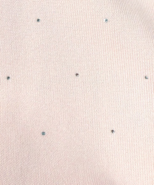 ROYAL PARTY（ロイヤルパーティー）の「プチビジューニットパーカー（パーカー・レディース・ブラック/グレー/オフホワイト/ピンク・FREE）」の12枚目の写真