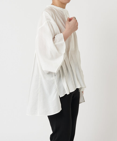 LIVETART（リヴェタート）の「ウエストタックブラウス（シャツ/ブラウス・レディース・ブラック/ホワイト・FREE）」の9枚目の写真