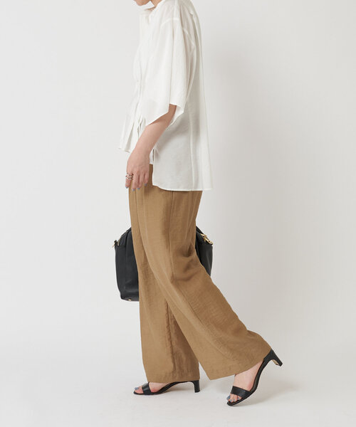 LIVETART（リヴェタート）の「ウエストタックブラウス（シャツ/ブラウス・レディース・ブラック/ホワイト・FREE）」の15枚目の写真