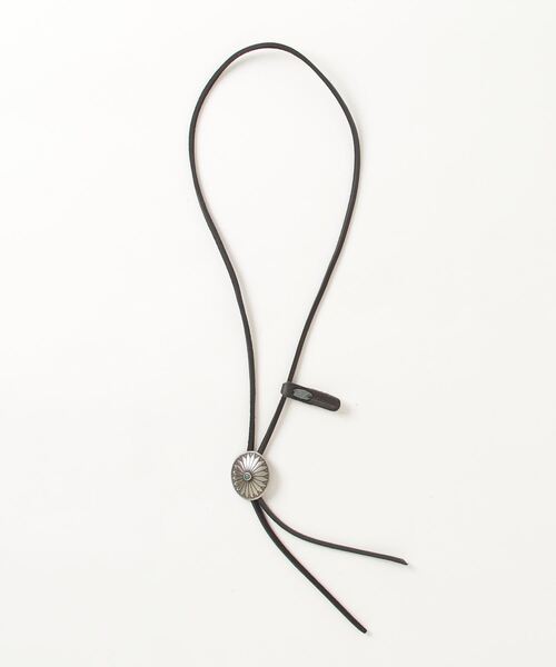 FRAMeWORK YUKETEN CONCHO ネックレス セール】YUKETEN/ユケテン Leather Bolo Tie w/ Turq. Concho