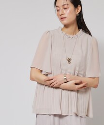 Sunauna（スーナウーナ）の「【プリーツ／フレアスリーブ】Aラインブラウス（シャツ/ブラウス）」