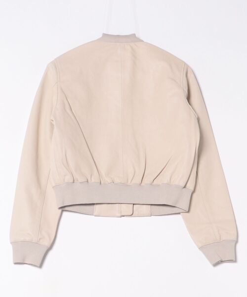 ALLSAINTS（オールセインツ）の「ORTEN LEATHER BOMBER JACKET | ORTEN レザー ボンバー ジャケット（MA-1・レディース・ホワイト系その他・8/6/10）」の7枚目の写真