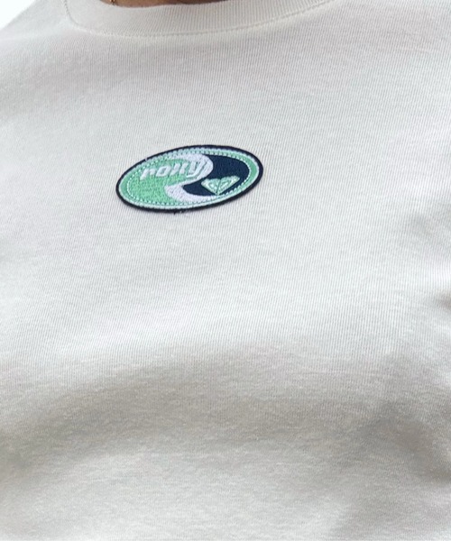 ROXY(ロキシー)の「FUN & ALIVE S/S TEE /ロキシーショート丈(短丈)ワンポイント半袖Tシャツ(Tシャツ/カットソー・レディース・ホワイト/ブルー/グレー/ブラック・SMALL/MEDIUM/LARGE)」の6枚目の写真