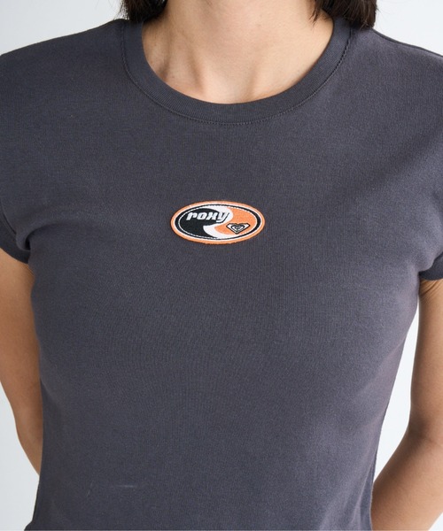 ROXY(ロキシー)の「FUN & ALIVE S/S TEE /ロキシーショート丈(短丈)ワンポイント半袖Tシャツ(Tシャツ/カットソー・レディース・ホワイト/ブルー/グレー/ブラック・SMALL/MEDIUM/LARGE)」の16枚目の写真