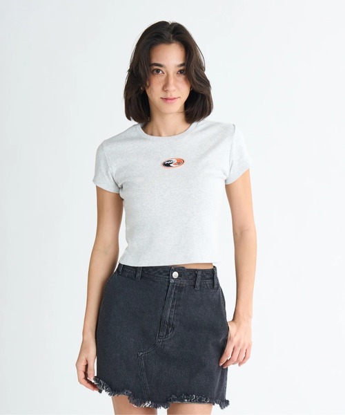 ROXY(ロキシー)の「FUN & ALIVE S/S TEE /ロキシーショート丈(短丈)ワンポイント半袖Tシャツ(Tシャツ/カットソー・レディース・ホワイト/ブルー/グレー/ブラック・SMALL/MEDIUM/LARGE)」の18枚目の写真