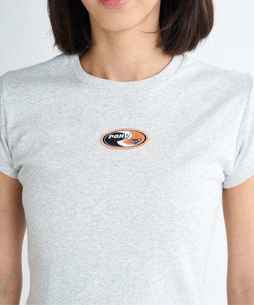 ROXY(ロキシー)の「FUN & ALIVE S/S TEE /ロキシーショート丈(短丈)ワンポイント半袖Tシャツ(Tシャツ/カットソー・レディース・ホワイト/ブルー/グレー/ブラック・SMALL/MEDIUM/LARGE)」の22枚目の写真