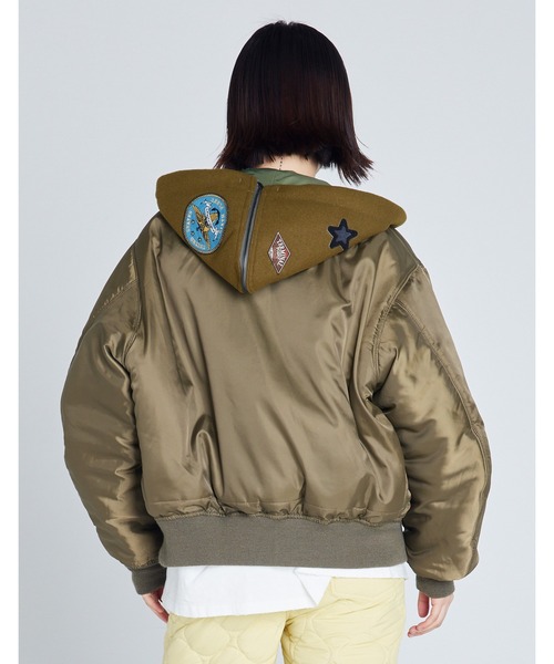 Little Sunny Bite/AVIREX x little sunny bite MA-1 hoodie Little Sunny Bite/AVIREX x little sunny bite MA-1 hoodie