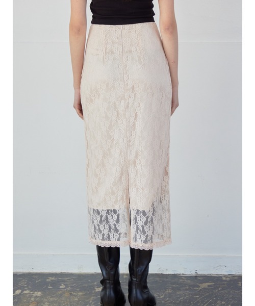 etre loin(エトルワン)の「Ribbon embroidered lace tight skirt(スカート・レディース・ブラック/ピンク/ホワイト・M)」の14枚目の写真
