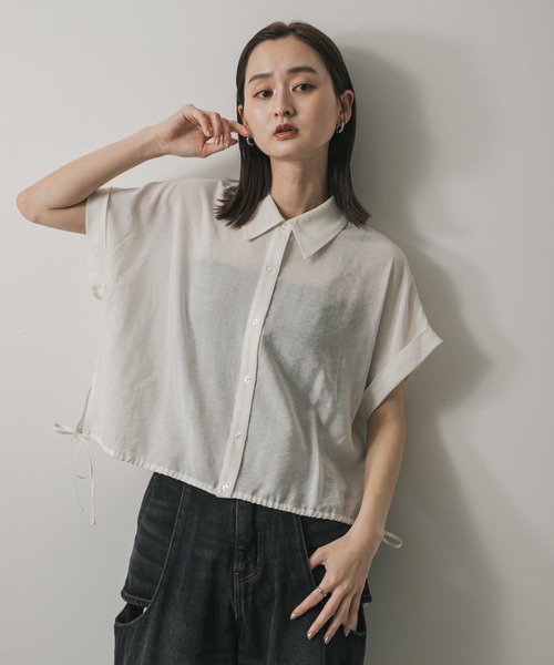 セール】クロップドバルーンブラウス（シャツ/ブラウス）｜SENSE OF