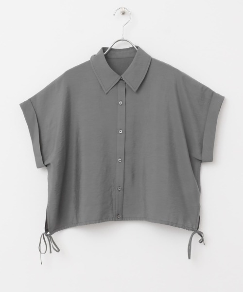 SENSE OF PLACE by URBAN RESEARCH（センスオブプレイスバイアーバンリサーチ）の「クロップドバルーンブラウス（シャツ/ブラウス・レディース・ブルー系その他/チャコールグレー/ベージュ/オフホワイト・ONE）」の22枚目の写真