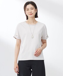 J.PRESS（ジェイプレス）の「【WEB限定カラーあり・洗える】コットンスムース ハシゴレース カットソー（Tシャツ/カットソー）」