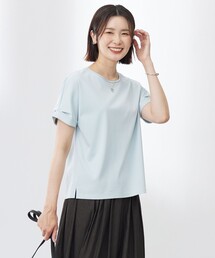 【WEB限定カラーあり・洗える】コットンスムース ハシゴレース カットソー