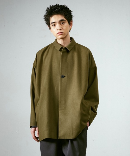 メルトンBigハーフコート（その他アウター）｜Dulcamara（ドゥルカマラ