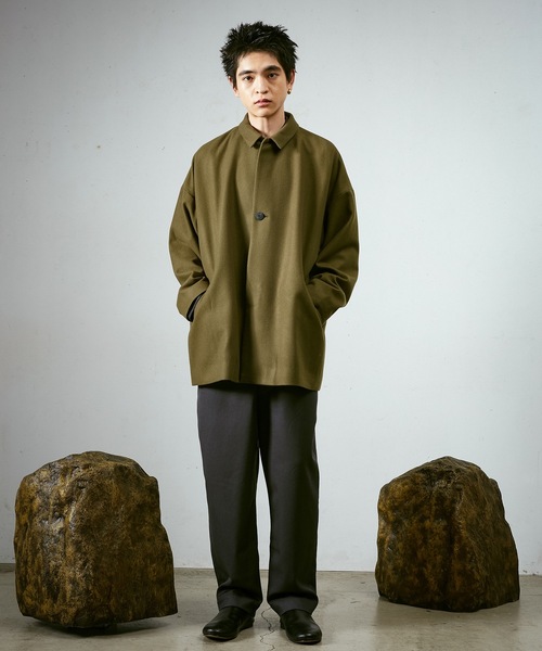 Dulcamara（ドゥルカマラ）の「メルトンBigハーフコート（その他アウター・メンズ・カーキ/ブラック/グレー・0/1）」の5枚目の写真