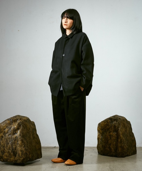 メルトンBigハーフコート（その他アウター）｜Dulcamara（ドゥルカマラ