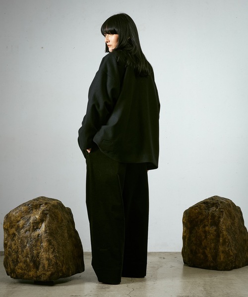 Dulcamara（ドゥルカマラ）の「メルトンBigハーフコート（その他アウター・メンズ・カーキ/ブラック/グレー・0/1）」の10枚目の写真