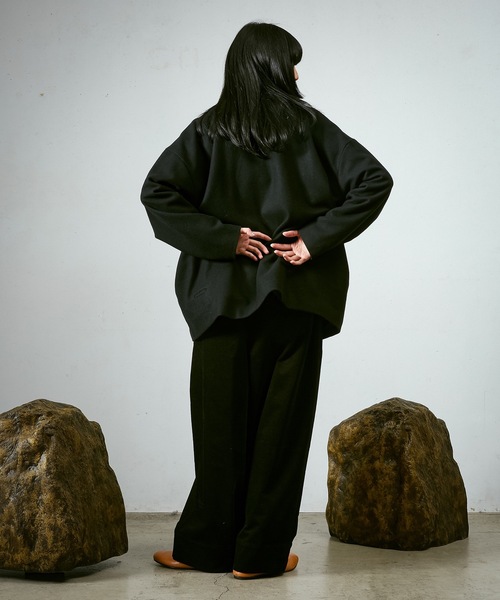 Dulcamara（ドゥルカマラ）の「メルトンBigハーフコート（その他アウター・メンズ・カーキ/ブラック/グレー・0/1）」の11枚目の写真