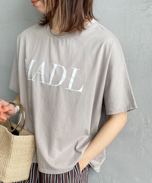 MICA&DEAL/マイカアンドディール] 別注 MADL ロゴプリントT