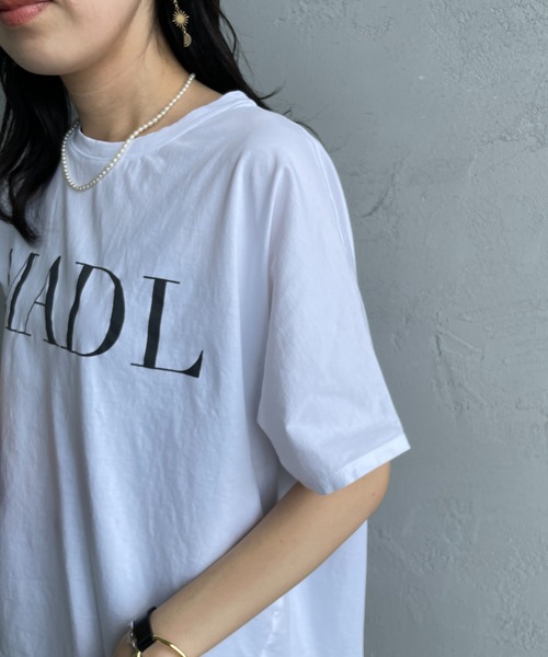 tシャツ 「MICA＆DEAL/マイカアンドディール」 別注 MADL ロゴプリントTシャツ レディース MICA&DEAL tシャツ 「MICA＆DEAL/マイカアンドディール」 別注
