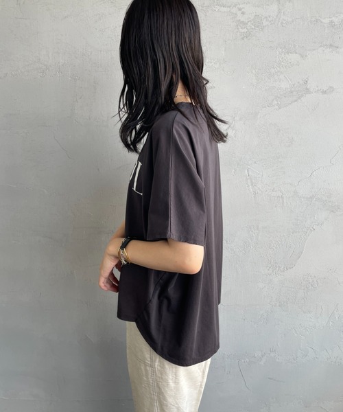 tシャツ 「MICA＆DEAL/マイカアンドディール」 別注 MADL ロゴプリントTシャツ レディース MICA&DEAL/マイカアンドディール] 別注 MADL ロゴプリントT