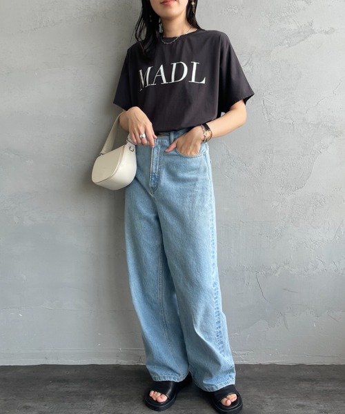 MICA&DEAL/マイカアンドディール] 別注 MADL ロゴプリントT