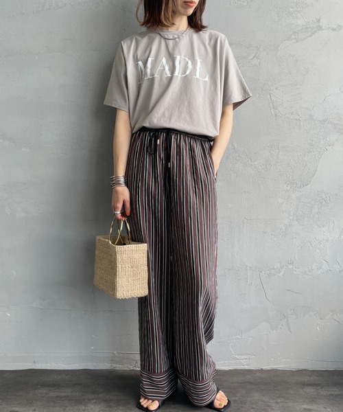 tシャツ 「MICA＆DEAL/マイカアンドディール」 別注 MADL ロゴプリントTシャツ レディース MICA&DEAL tシャツ 「MICA＆DEAL/マイカアンドディール」 別注