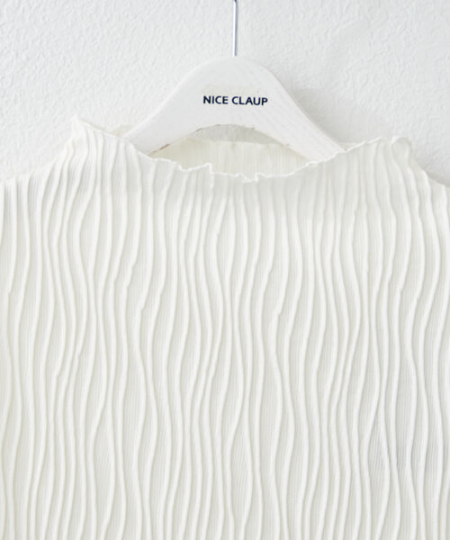 Remind me and forever（リマインドミーアンドフォーエバー）の「【選べるデザイン】ウェーブジャガードプルオーバー（Tシャツ/カットソー・レディース・アイボリー/ブラック系その他/ブラック/ホワイト系その他・FREE）」の5枚目の写真