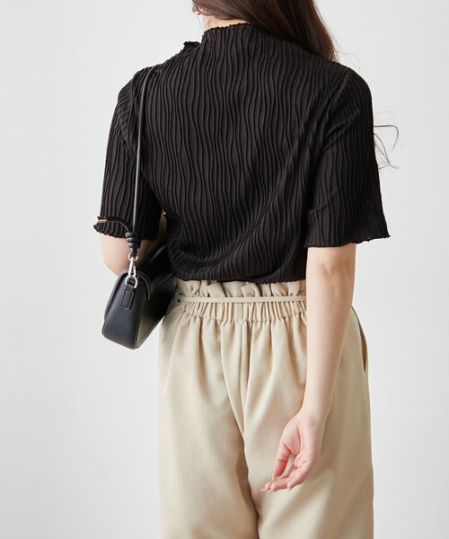 Remind me and forever（リマインドミーアンドフォーエバー）の「【選べるデザイン】ウェーブジャガードプルオーバー（Tシャツ/カットソー・レディース・アイボリー/ブラック系その他/ブラック/ホワイト系その他・FREE）」の14枚目の写真