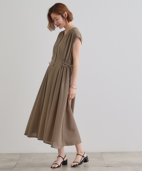 grove（グローブ）の「【雑誌掲載】大人の抜け感、清涼サマーワンピース（ワンピース・レディース・カーキ/ネイビー/ブルー系その他・03/02/01/04/05）」の6枚目の写真