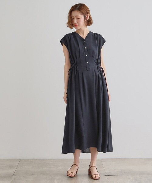 grove（グローブ）の「【雑誌掲載】大人の抜け感、清涼サマーワンピース（ワンピース・レディース・カーキ/ネイビー/ブルー系その他・03/02/01/04/05）」の13枚目の写真